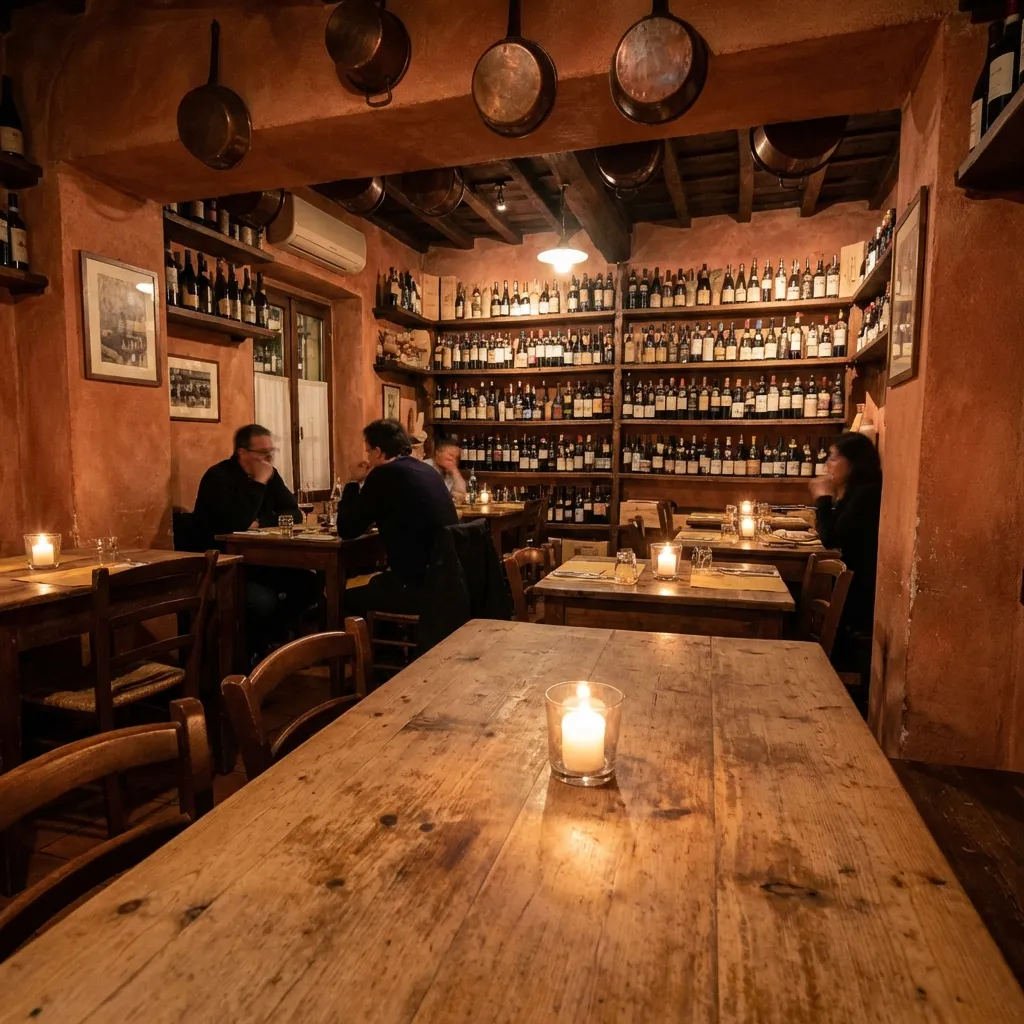 Gemütliches Restaurant-Interior der Trattoria da Marco in Bielefeld