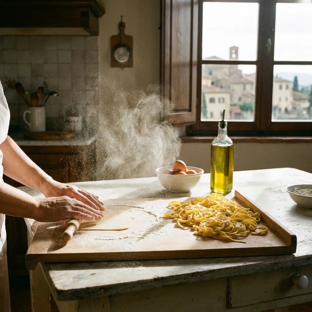 Frische handgemachte Pasta