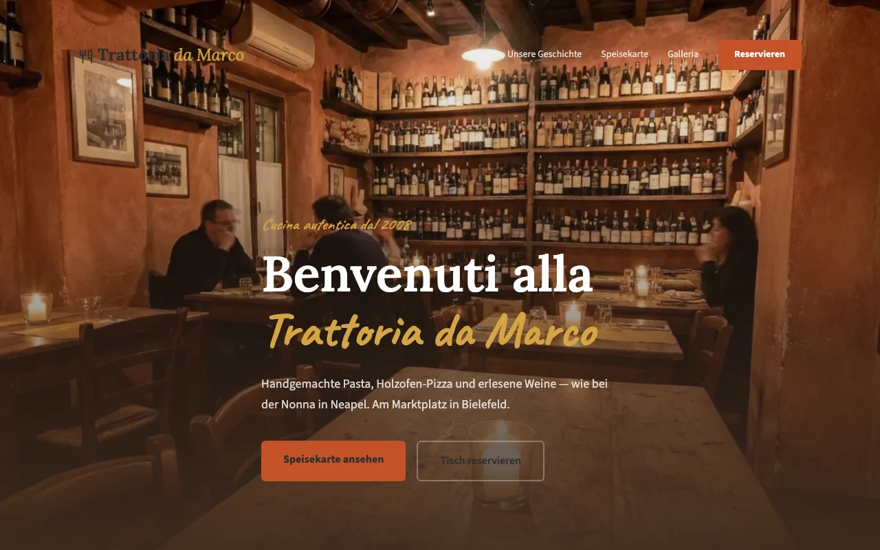 Trattoria da Marco — Restaurant-Demo
